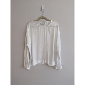 ELK Long Sleeve White Blouse size US 12 Orig. $189